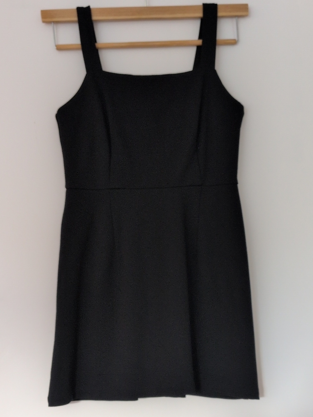 Essential Black Square-Neck Mini Dress,new ,small size